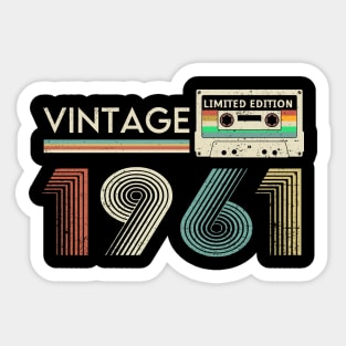 Vintage 1961 Limited Cassette Sticker